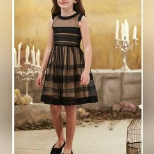 Chasing fireflies black nude lace dress 6 14